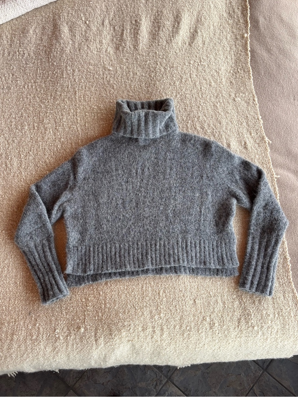 All Saints Alpaca Cropped Sweater